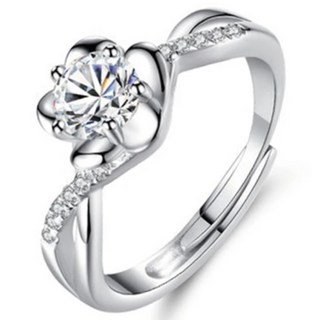 Sayaka 紗彌佳 花見天晴鑲鑽鍍銀戒指 可調式戒圍