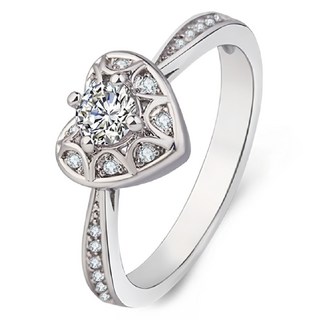 Sayaka 紗彌佳 心的漣漪復古雕花鑲鑽戒指