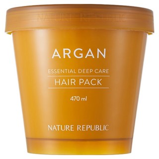 네이처리퍼블릭 아르간 에센셜 딥 케어 헤어팩 대용량, 470ml, 1개