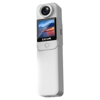 FLYone SJCAM 手持版 可拆卸式密錄器 4K高清/WIFI/雙螢幕觸控 白色, 1個, C300