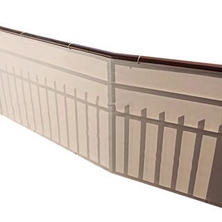 21C Trend Shield Guard 隱私保護 陽台遮蔽網 露台 屋頂 欄杆 住宅 圍牆 遮蔽幕 戶外 柵欄 遮陽網, 1個, 深米色