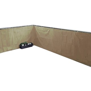 21C Trend Shield Guard 隱私保護 陽台遮蔽網 露台 屋頂 欄杆 住宅 圍牆 遮蔽幕 戶外 柵欄 遮陽網, 1個, 沙色