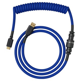 Glorious USB-C COILED 航太捲線 COBALT BLUE, 1.4m, 1個