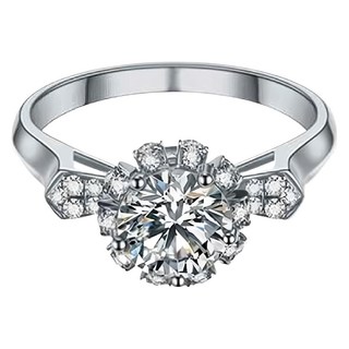 Sayaka 紗彌佳 深情摯愛花型鑲鑽開口戒