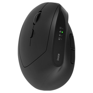 아이노트 인체공학 버티컬 무선 마우스, VM560RB-Left, 블랙-L