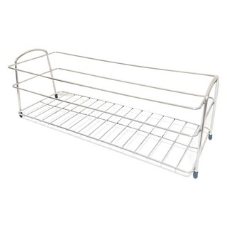 리빙공감 다용도 욕실 사각 스테인리스 선반 정리함, 실버, 1개