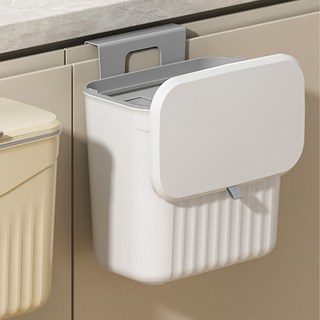 주방 음식물쓰레기통 벽걸이 8L + 전용비닐 100p 세트, 화이트(벽걸이), 1세트