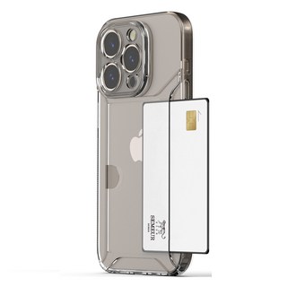 케이스퍼시픽 글로시 듀얼 카드2장 수납 클리어 젤리 휴대폰케이스