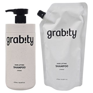 그래비티 헤어리프팅 샴푸 스트롱 본품 475ml + 리필 475ml 세트, 1세트