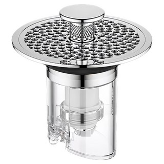 收納部屋 洗手台防臭下水器, 1個, 銀色