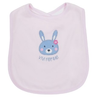 vivibaby 夢幻兔粉圍兜, 粉色, 1入, 1個