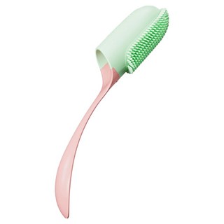 펫케어 반려동물 손가락 칫솔 15cm, 핑크, 1개