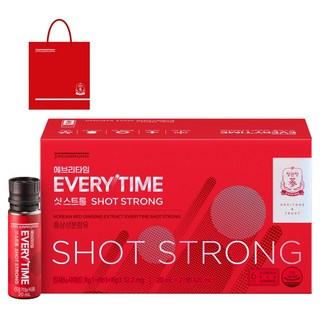 정관장 정품 에브리타임 샷 스트롱 21병 + 쇼핑백, 420ml, 1개