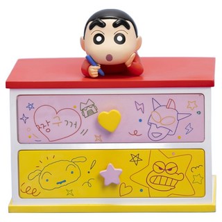 蠟筆小新 Reto 塗鴉收納抽屜櫃, 1個, 混和顏色