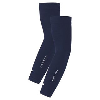 FILA GOLF 無縫網眼手腕型涼感袖套 2入, 1個, 海軍藍