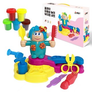 재미존 미용실 놀이 뷰티랩 클레이 세트 780g, 혼합색상, 1세트