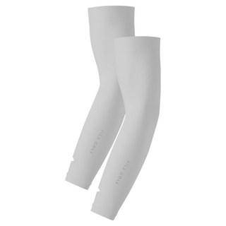 FILA GOLF 無縫網眼手腕型涼感袖套 2入, 1個, 淺灰色