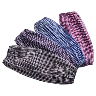 티렉스 타탄체크 작업용 팔토시 4종 세트, 1세트, 와인 레드, 블루, 퍼플, 브라운