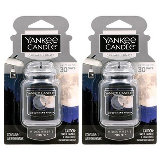YANKee CANDLe Car Jar Ultimate 車用芳香劑, 2個, 仲夏之夜