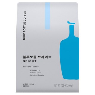 BLUE BOTTLE COFFEE 明亮咖啡豆, 200g, 1個, 原豆(未研磨)
