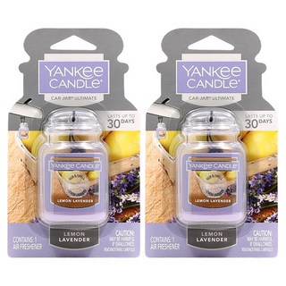YANKee CANDLe Car Jar Ultimate 車用芳香劑, 2個, 檸檬薰衣草
