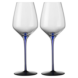 KinG CRYSTAL 紅酒杯2件組 藍芯黑底, 1套, 750ml