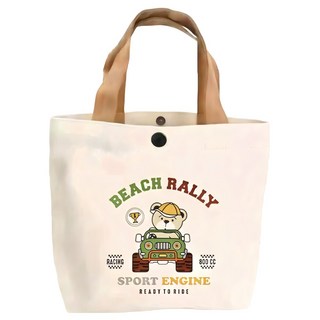 Sayaka 紗彌佳 熊熊遇見你 淘氣熊萬用百搭日用手提袋 D款, 小熊開車