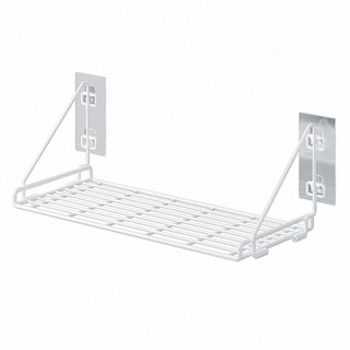 半島良品 兔打孔壁掛式收納架/墻面置物架, 1層, 白色
