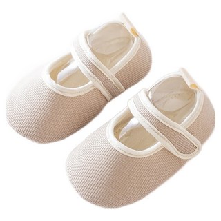 Bebeniz 新生兒用 紮實編織 魔鬼氈 學步鞋