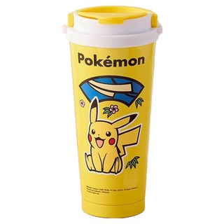 PoKeMoN 寶可夢 第二代陶瓷不鏽鋼吸管杯 P720, 1個, 皮卡丘, 750ml