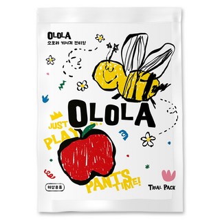 OLOLA 허니잠 팬티형 체험팩 샘플 낮밤 아기기저귀, 대형(L), 2매