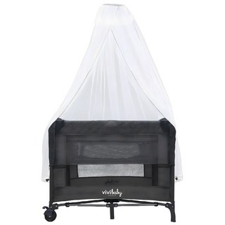 vivibaby 多功能嬰兒床 遊戲床, 深灰色