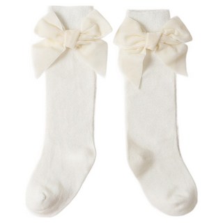 STARDOOR 絲絨蝴蝶結及膝襪