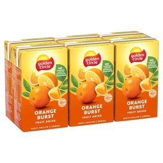 GoldenCircle 柳橙汁, 6個, 250ml