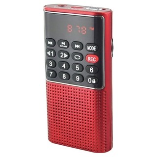 Dennys 丹尼斯多功能插卡喇叭收音機, MS-K588, 紅色