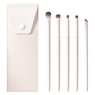 라이프앤미 초보자 입문용 메이크업 브러쉬 16cm x 5p + 케이스 세트, 1개, 포슬린