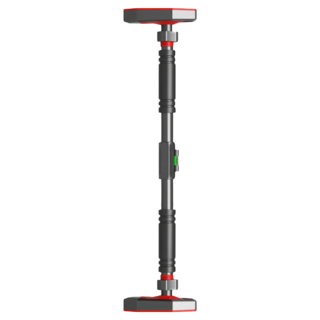 三次方 水平儀引體向上槓 95~135cm, 黑色 + 紅色, 單一商品