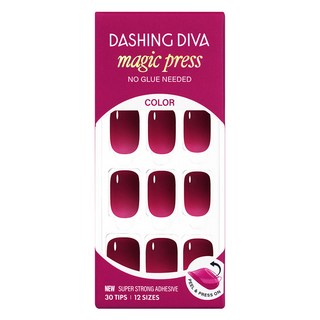 데싱디바 매직프레스 네일팁 세트, 포도색, 1세트