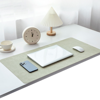 NexCash 真皮寬版縫線滑鼠墊 60 x 30 cm, 綠色, 1個