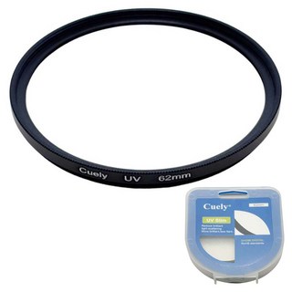 Cuely UV保護鏡/相機濾鏡 附保護盒 62mm, 1個, 單一商品