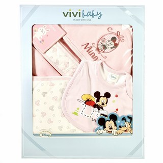 vivibaby 迪士尼系列 包巾肚圍禮盒組