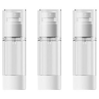 27리빙 휴대용 진공 안개 미스트 스프레이 공병 30ml, 3개, 화이트 + 투명