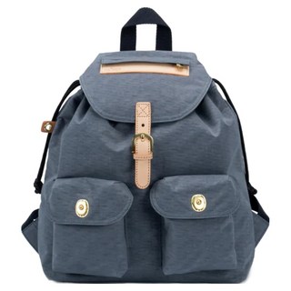 satana Soldier 小休閒束口後背包, 靜謐灰