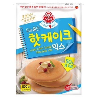 OTTOGI 不倒翁 Light & Joy 減糖鬆餅預拌粉, 800g, 1個