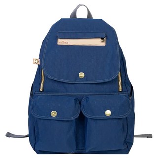 satana Soldier 多功能拉鍊後背包 2.0改版款, 海軍藍色