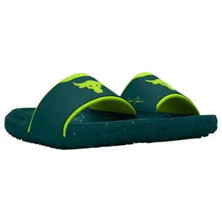 Under Armour 安德瑪 Rock 3 拖鞋 3026034-402, 綠色, 27 cm