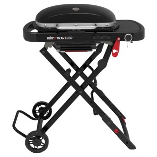 웨버 트래블러 컴팩트 가스 그릴 블랙, 1개