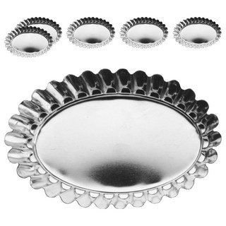 GP&me Dolce菊花水果塔模 橢11.3cm, 6個, 銀色