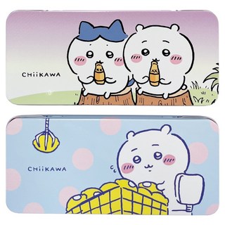 Chiikawa 吉伊卡哇 馬口鐵鉛筆盒 2款套組, 2個, 混色