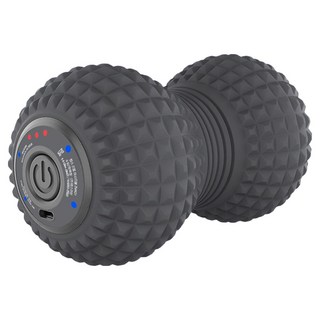 컴스 땅콩형 진동 듀얼 마사지볼, ZM431, 그레이